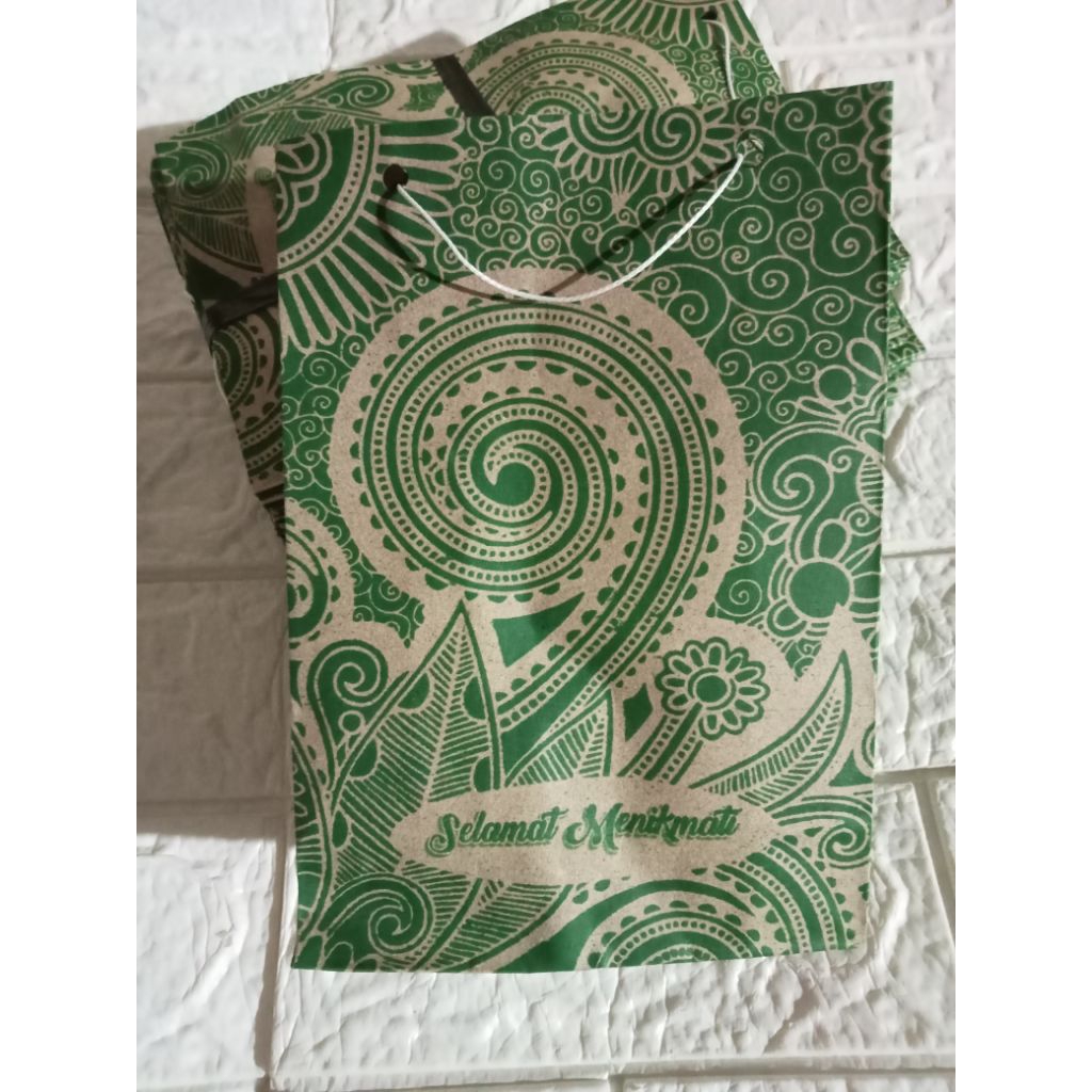 

isi 50 pcs paper bag batik tas kertas motif batik tas kertas snack