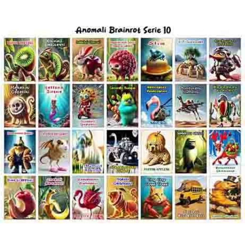 

Sticker Anomali Brainrot 28 Karakter Serie 10