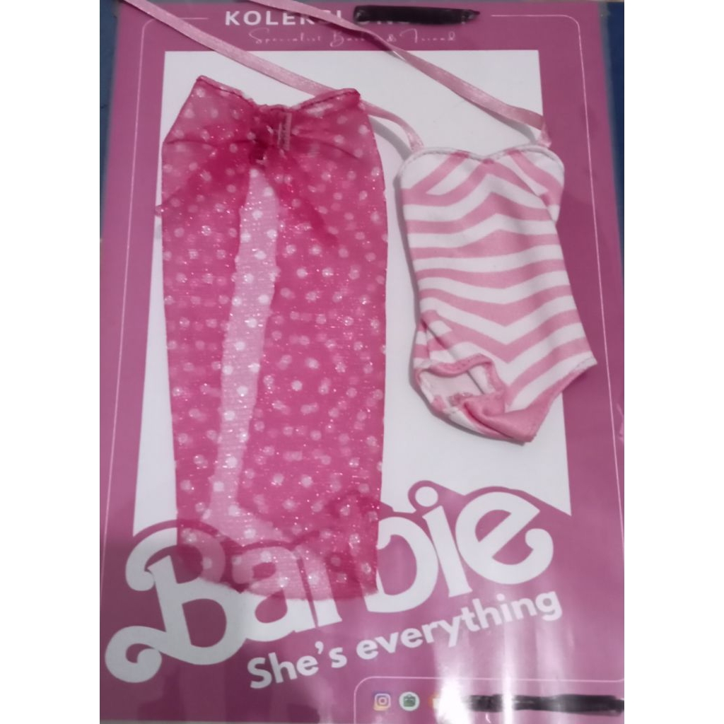 baju renang barbie/baju pantai barbie