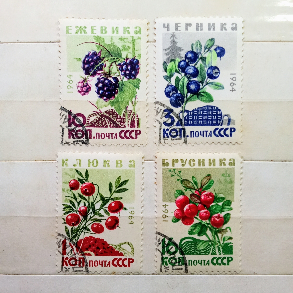 

Prangko Koleksi Filateli USSR Soviet Russia 1964 Wild Berries
