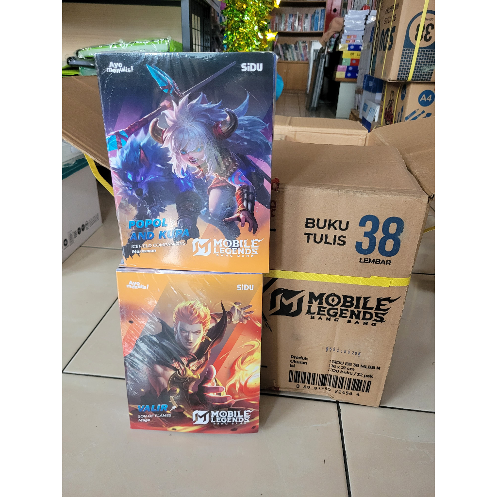 

BUKU TULIS SIDU MOBILE LEGENDS 38 LEMBAR KEMASAN PACK / BUKU TULIS SIDU BERGARIS 38 LEMBAR PACK KARAKTER BUKU TULIS SIDU 38 KARAKRER MOBILE LEGEND