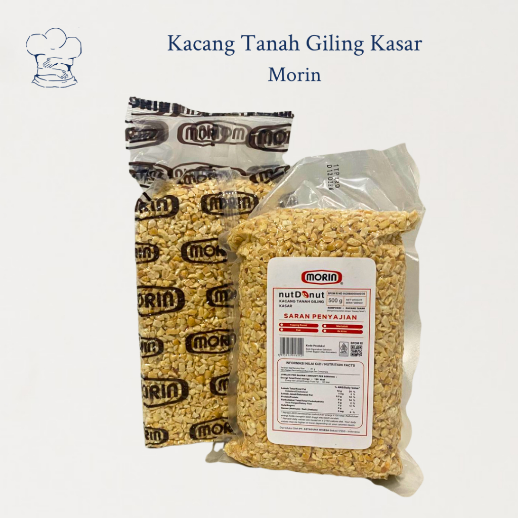 

Morin Kacang Tanah Giling Kasar / Diced Peanut (1kg/500gr) - Kacang Sangrai Premium