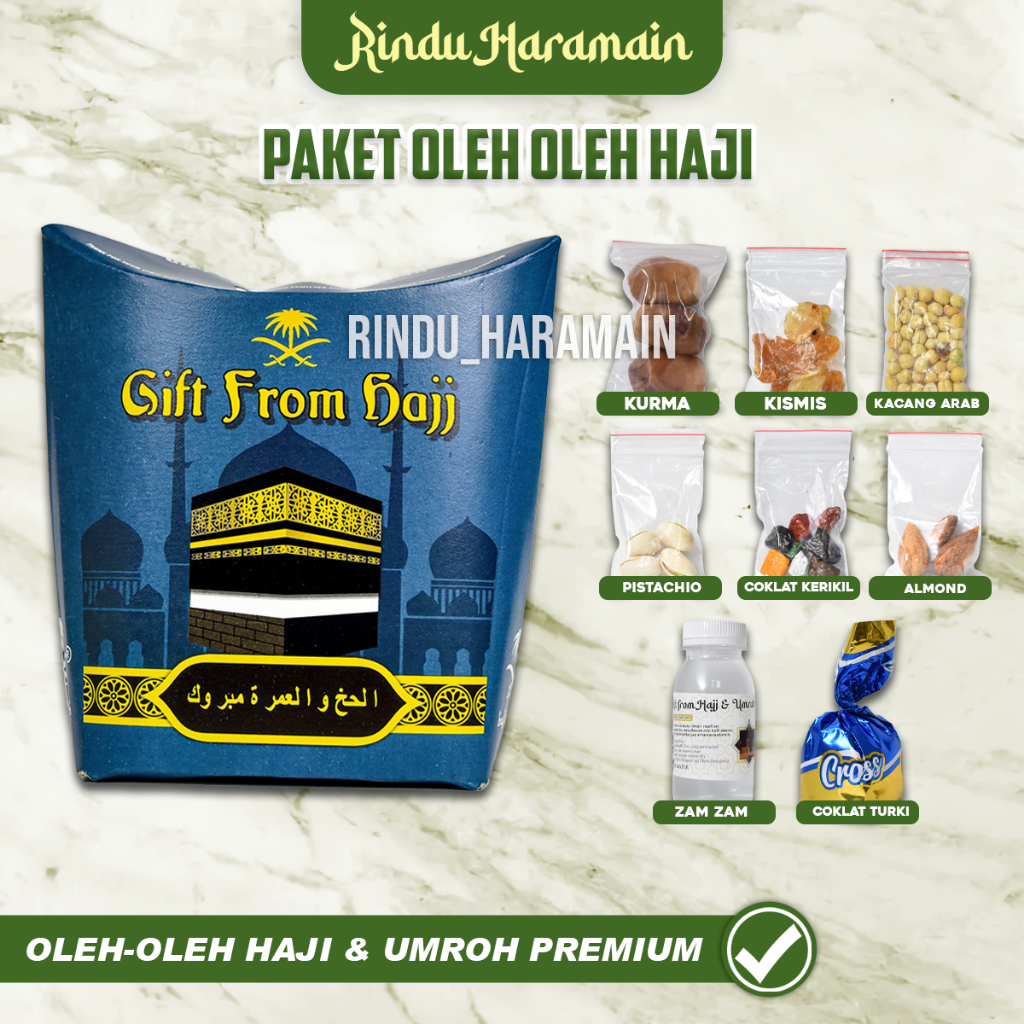 

Rindu Haramain - Paket Oleh-Oleh | Paket Oleh-Oleh Haji dan Umroh Hampers Premium Original