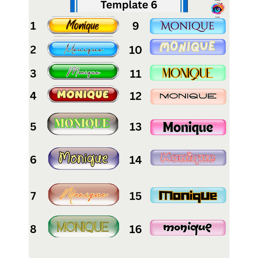 DESAIN BARU-Stiker Label Nama Baju DTF Sablon Setrika | Custom Nama Laundry Pesantren 50pcs TEMPLATE