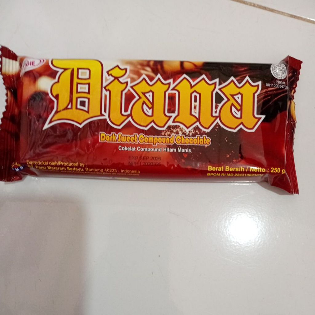 

Cokelat Dark Compound Merk Diana 250gr