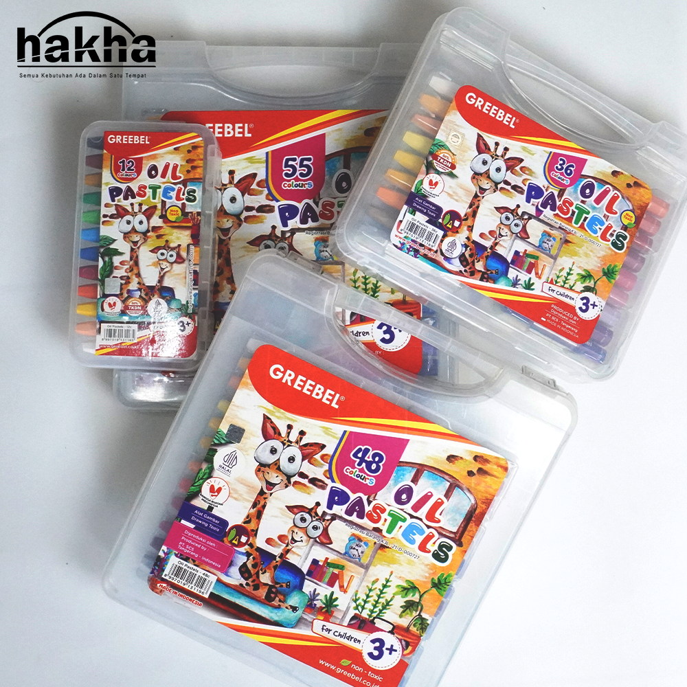 

GREEBEL Crayon Krayon Oil Pastel Aman Untuk Anak Hasil Professional