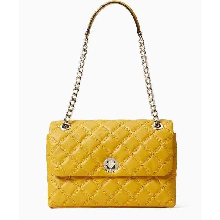 Tas KS WKRU7076 Natalia Medium Flap Crossbody Golden Yallow (718)