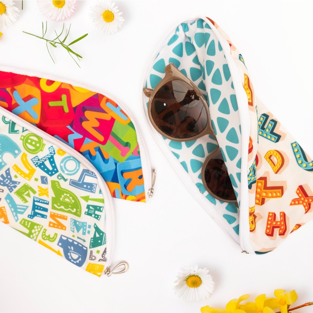 Tempat Kacamata Kain Custom / Glasses Pouch Custom - Arlie Percetakan Kain