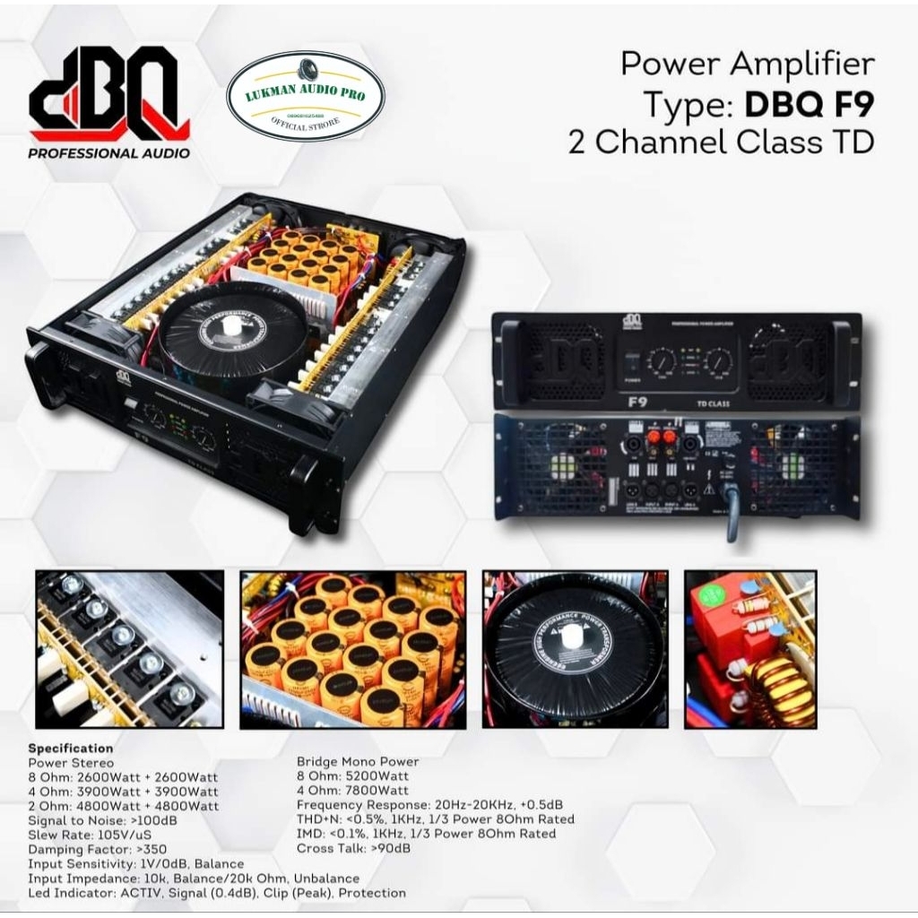 Power amplifier DBQ F9 Class TD Original
