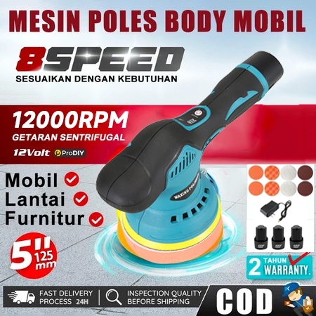 380W/220V Mesin Poles 12000RPM Mini Portable Motor 8 Speed Mesin Poles Body Mobil Alat Poles Body