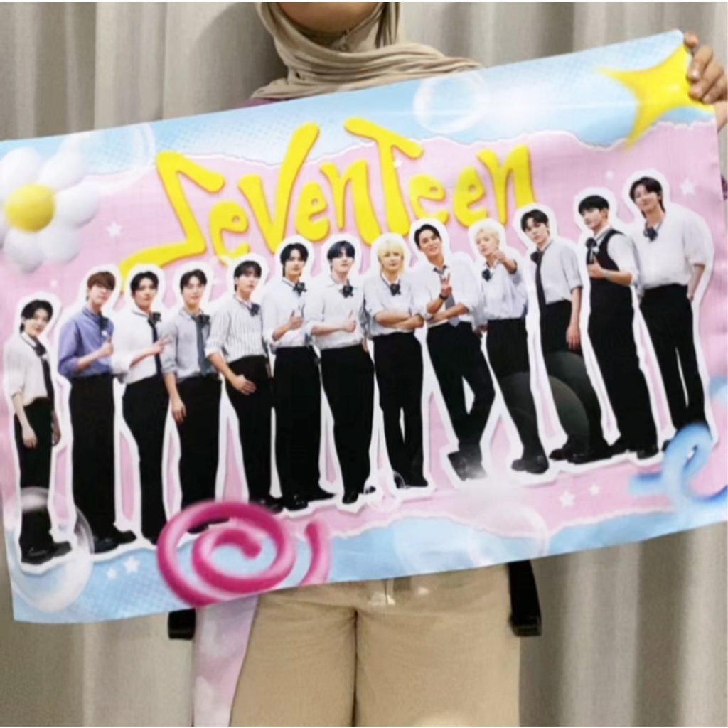 Banner KPOP Custom / Banner Kain Besar Kpop Custom - Arlie Percetakan Kain