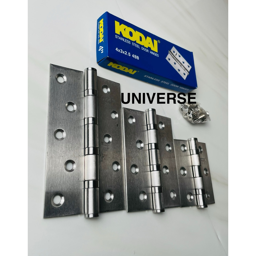 Grosir (12 set) Engsel pintu 3" inch 4" inch 5" inch Stainless/ Engsel jendela/ Door hinge merk