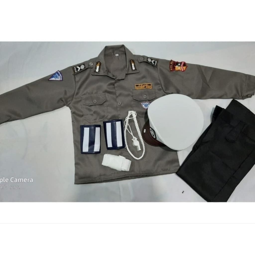 Seragam profesi polisi anak - baju profesi polisi anak laki laki - seragam polisi cilik perempuan le