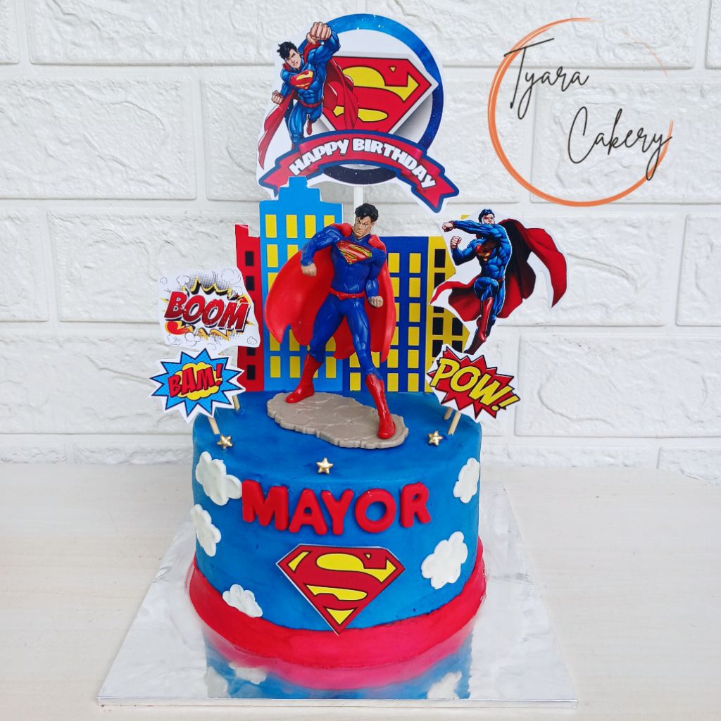 

Cake Tema Superman | Cake Hero | Custom Cake Bandung