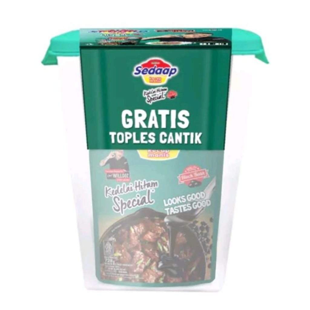 

FREE TOPLES Sedaap Kecap Manis Kedelai Hitam Special Pack 728gr