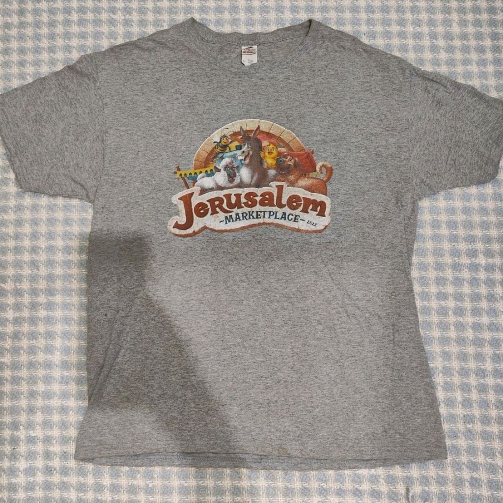 kaos FOTL fruit of the loom Jerusalem size L