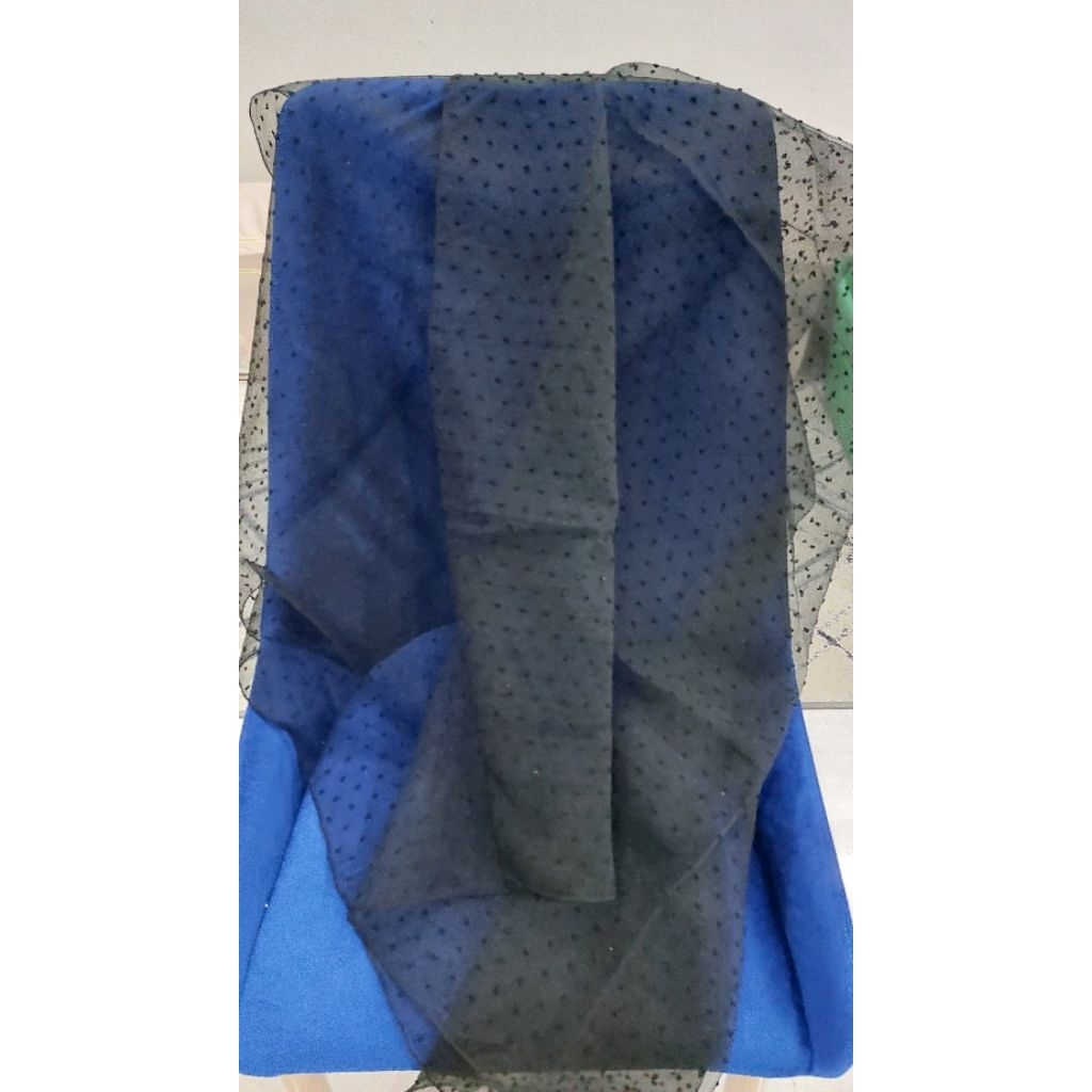 preloved hijab organza motif