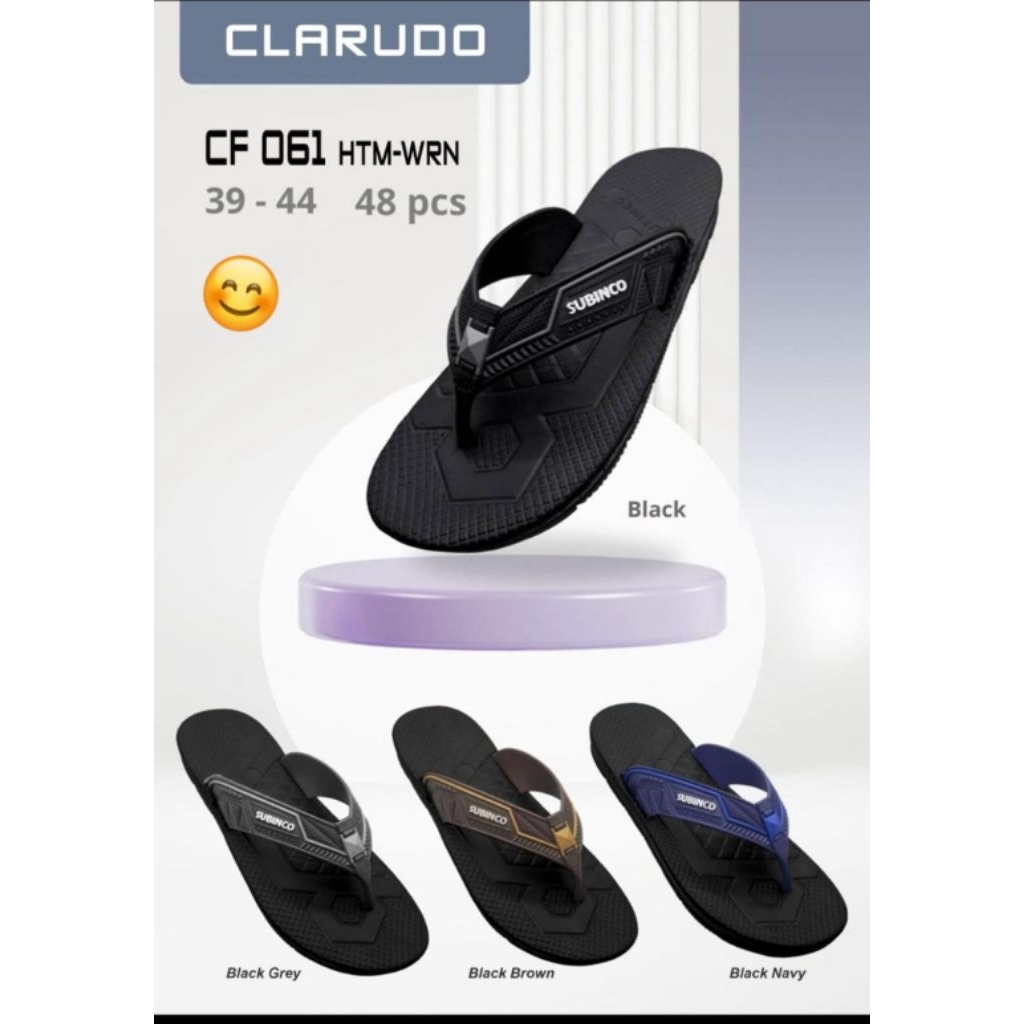 sandal karet pria subinco terbaru