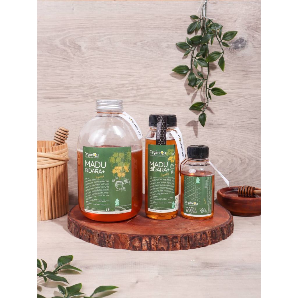 

[BISA COD] ORGANIQU HALWEY RAW HONEY MADU MURNI PREMIUM BIDARA