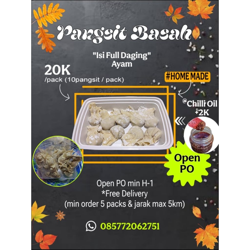 

Pangsit basah homemade frozen