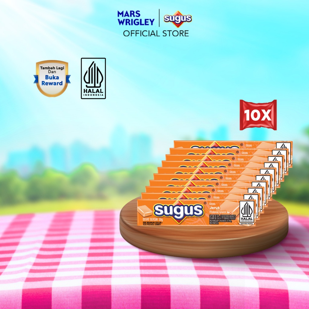 

SUGUS Stick Orange 30g X10