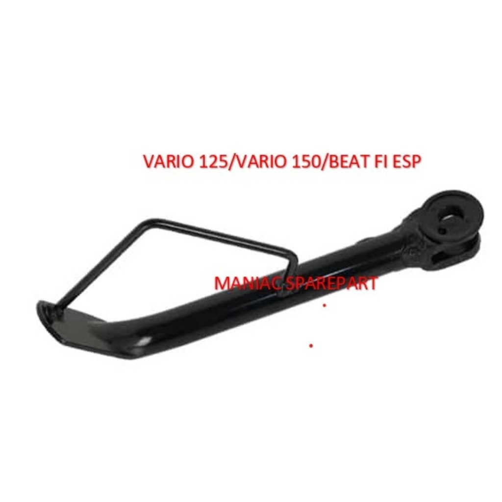 STANDAR CAGAK SAMPING SATU VARIO 125 VARIO 150 BEAT FI ESP HITAM TEBAL