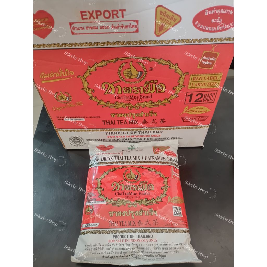 

Chatramue Thai Tea Thaitea Original Teh Thailand 400gram