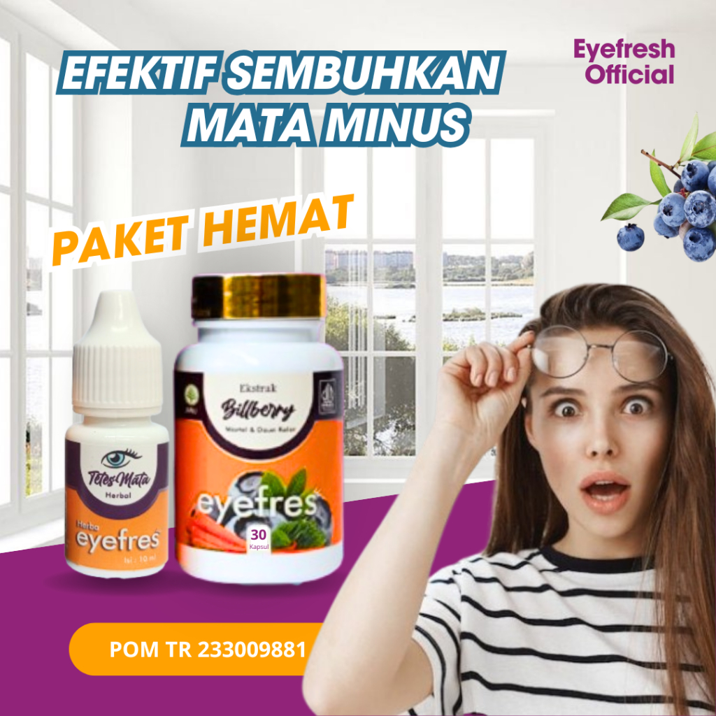 Eyefresh Vitamin Mata Original Obat Mata Minus Katarak Silinder Buram Rabun Berlemak