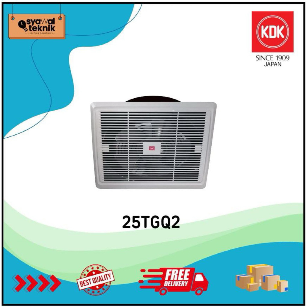 KDK Ceiling Blower Exhaust Fan Plafon Exhos Plavon 10 Inci Kipas Angin Hisap Ventilasi | 25TGQ2 KDK