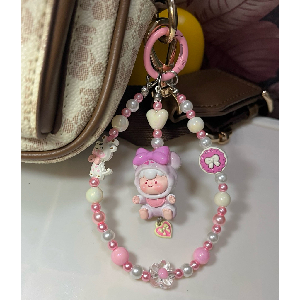 Strap HP Accessories Wanita Hiasan tas Wanita / Gantungan HP Pink WOOW Ori