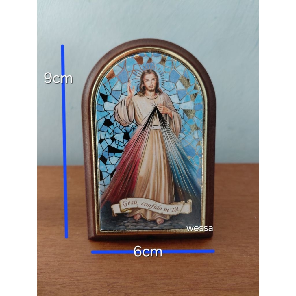 Gambar Yesus Maria Pajangan Rohani Import Hiasan Meja Doa