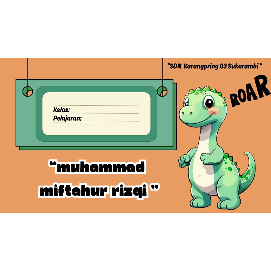 

STIKER LABEL BUKU CUSTOM/STIKER NAMA CUSTOM/LABEL BUKU CUSTOM/LABEL BUKU ANAK SERIES DINOSAURUS ISI 44 PCS/STIKER LABEL BUKU ANTI AIR MURAH