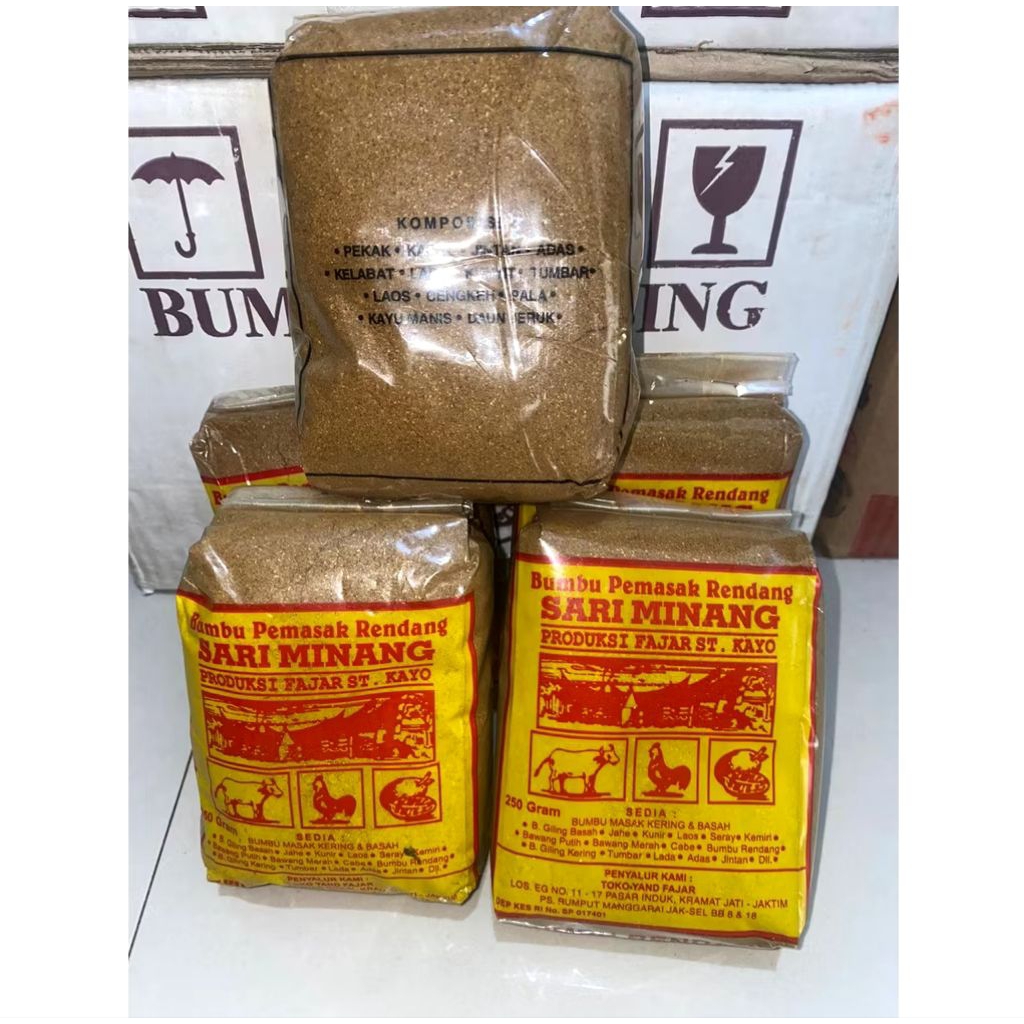 

Bumbu Rendang Sari Minang isi 250 / Bumbu Masak Sari Minang