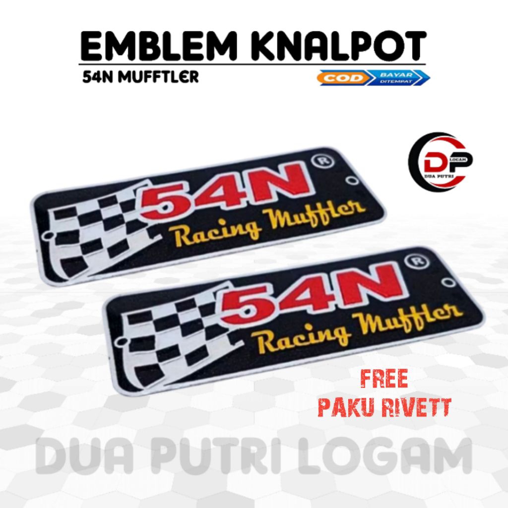 EMBLEM KNALPOT ALL SILINCER 54N RACING
