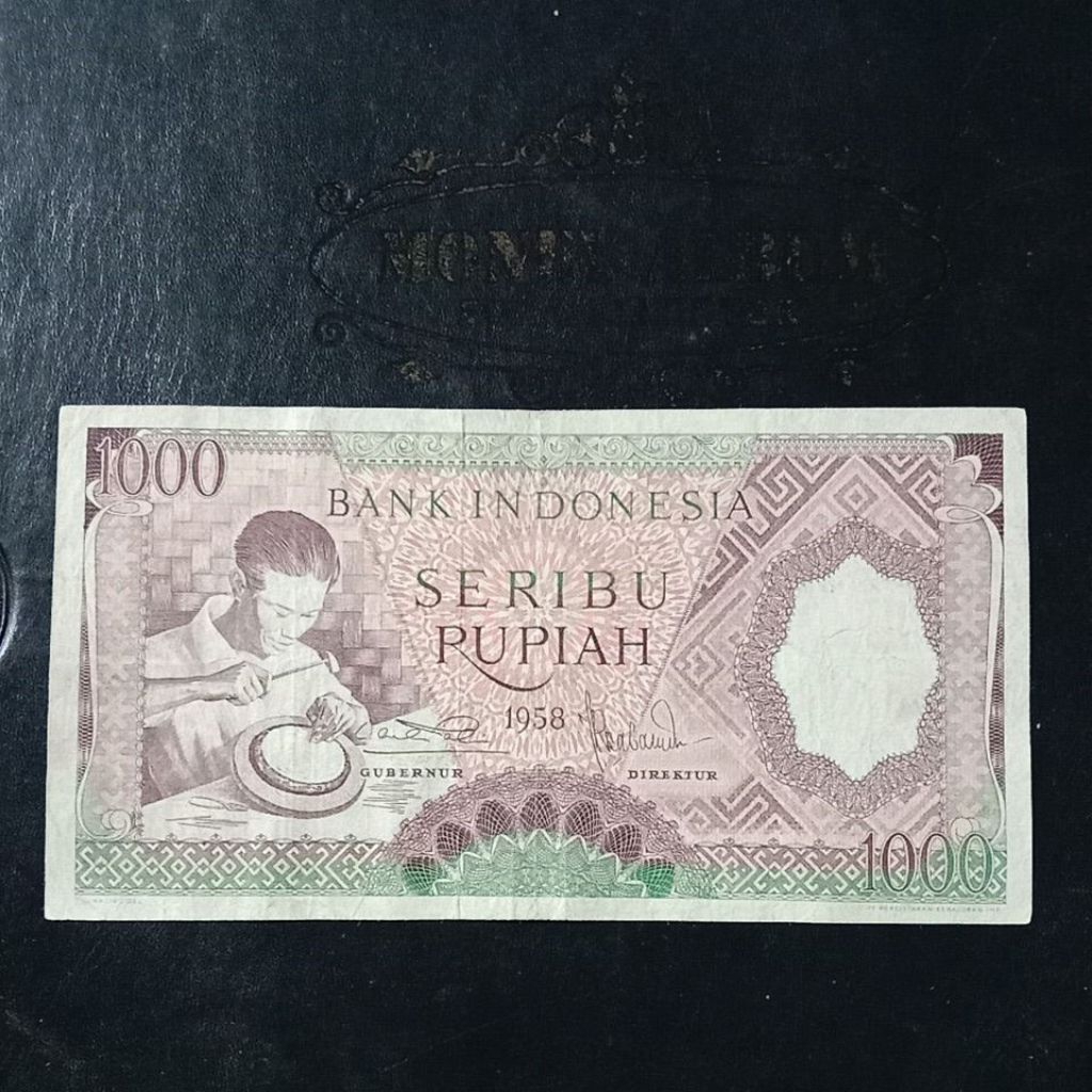UANGKUNO 1000 RUPIAH PEKERJA THN 1958
