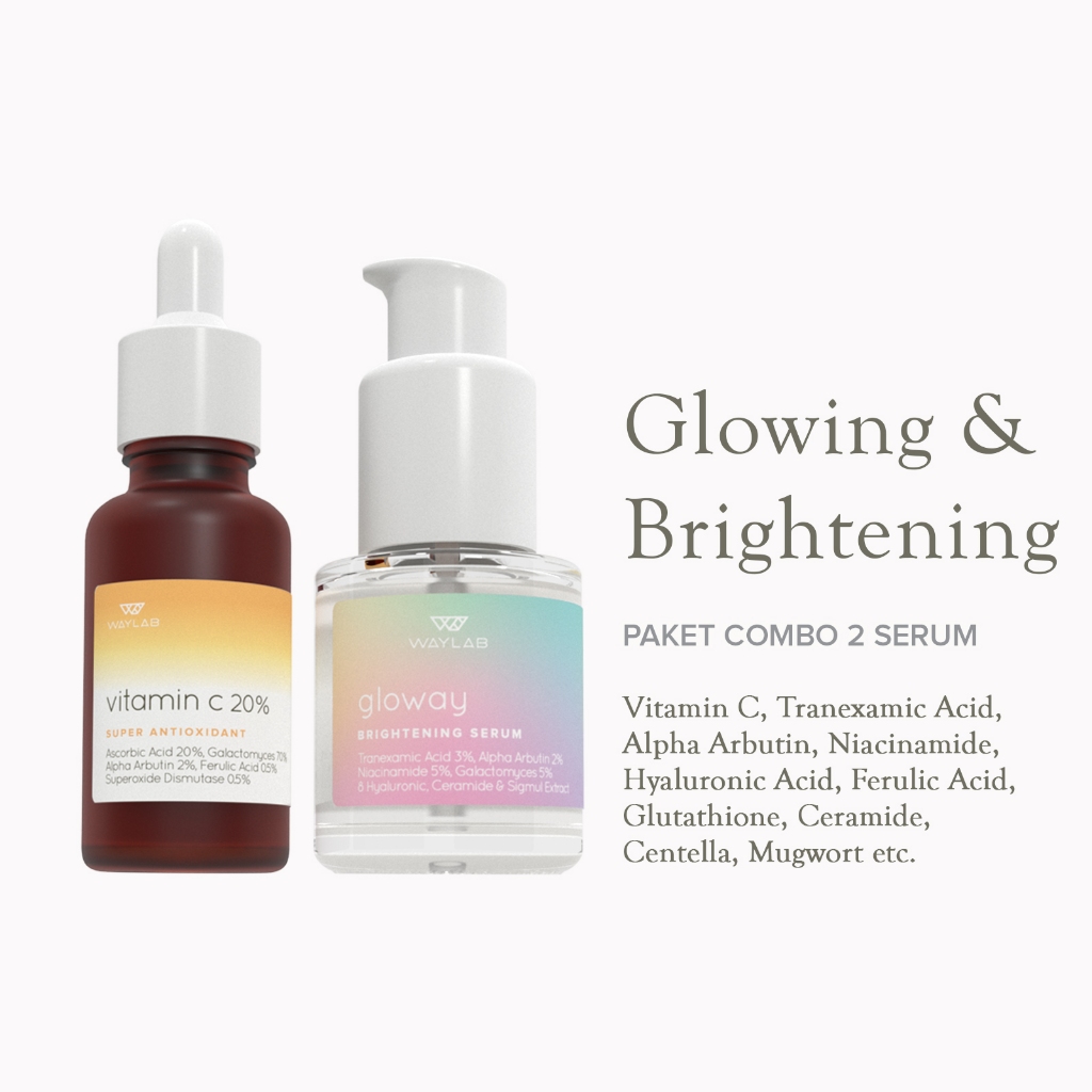 Waylab Combo Brightening Serum Vitamin C 20% & Gloway