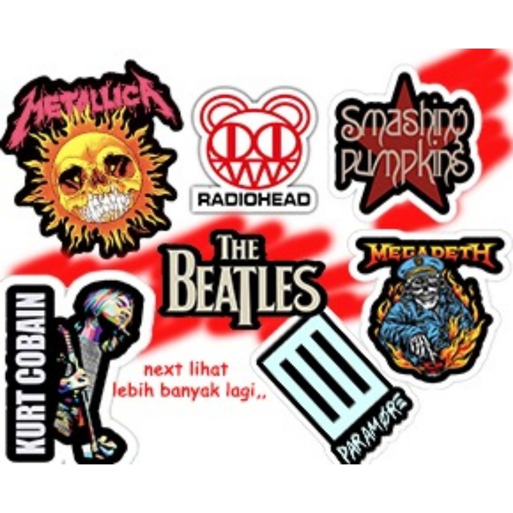 

Stiker sticker band STIKER TUMBLER LAPTOP koper helm stiker motor, STIKER BAND,stiker band nirvana,stiker band Radiohead,stiker band Metallica,stiker band the Beatles, stiker band smashing pumpkins, stiker band the smith,stiker band Paramore,stiker GNR