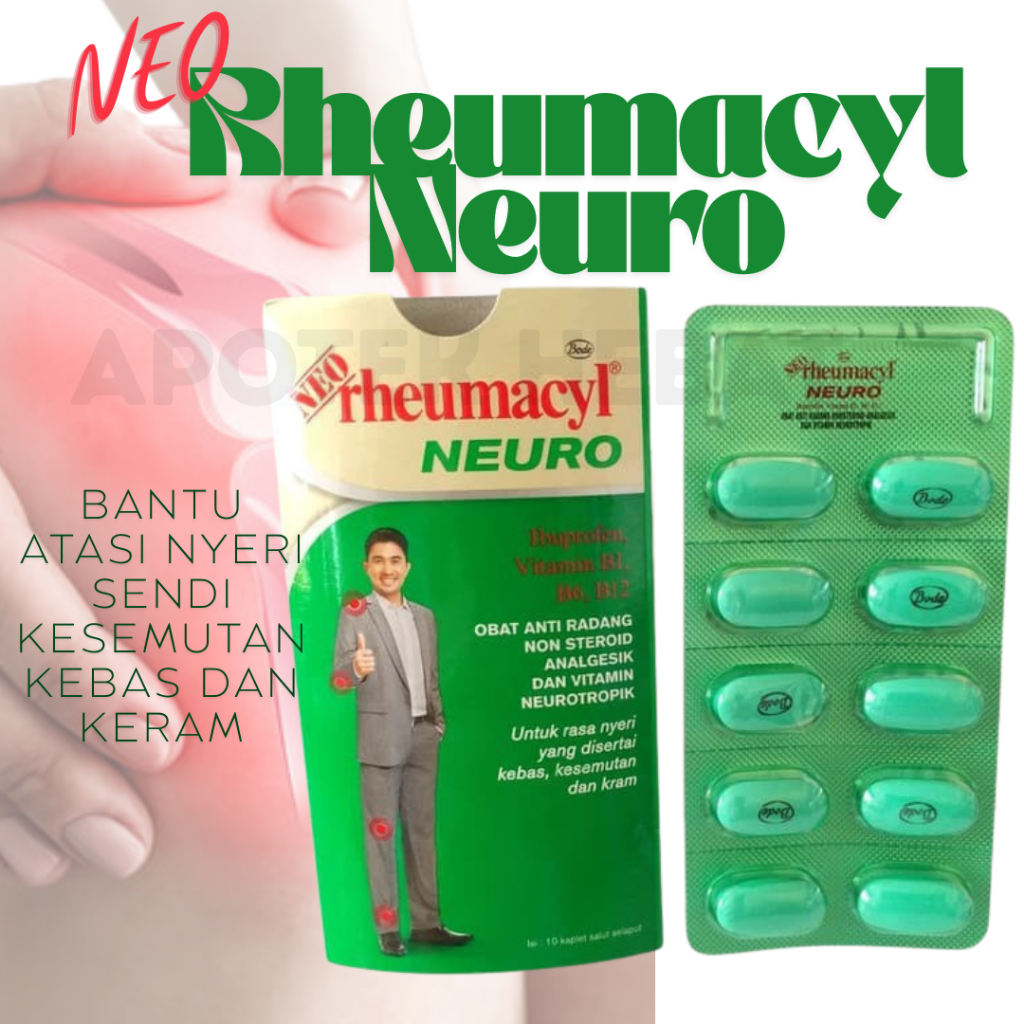 Neo Rheumacyl Neuro Kebas Kesemutan Nyeri Otot Nyeri Sendi Keram Kaki Keram Otot