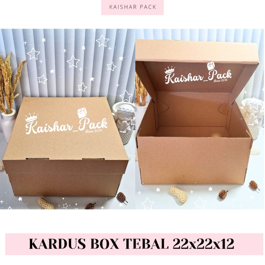 

KAISHAR - KARDUS BOX 22X22X12 / PIECES
