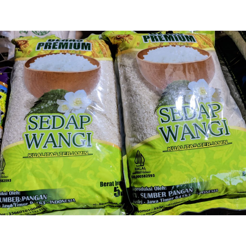 

BERAS 5KG SEDAP WANGI BERAS PREMIUM