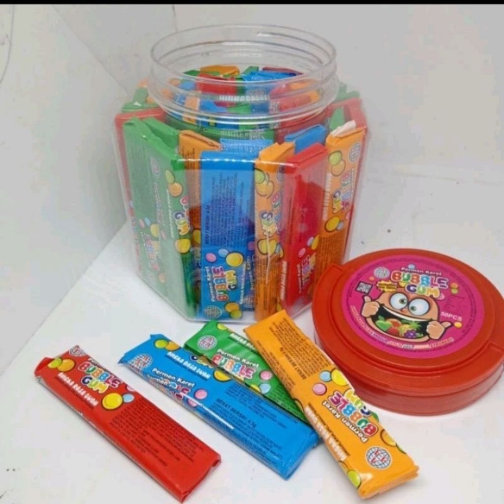 

Permen Karet Bubble Gum Tato pertoples 50 pcs