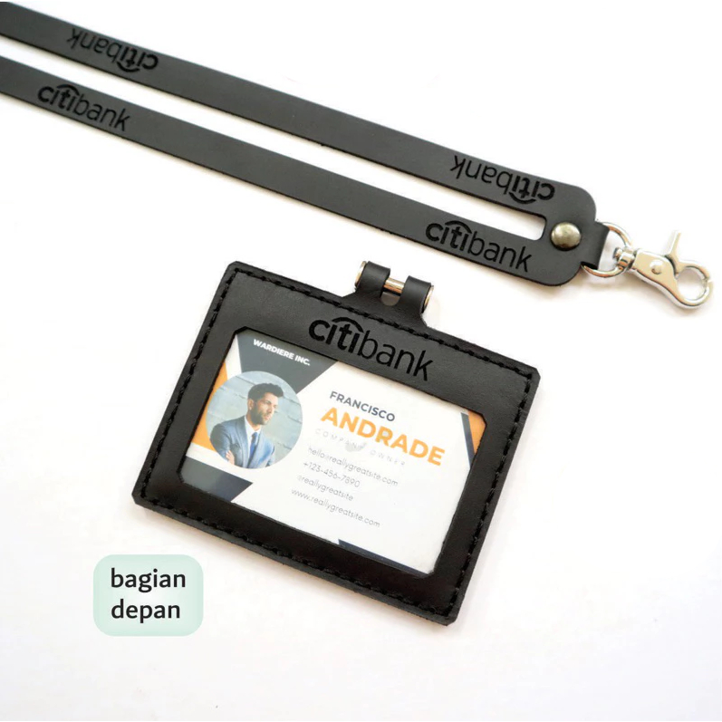 

ID Card Holder Landscape / Horizontal Free Grafir Nama Dan Logo