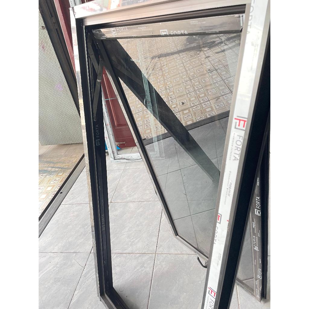 Jendela aluminium jungkit 60x120