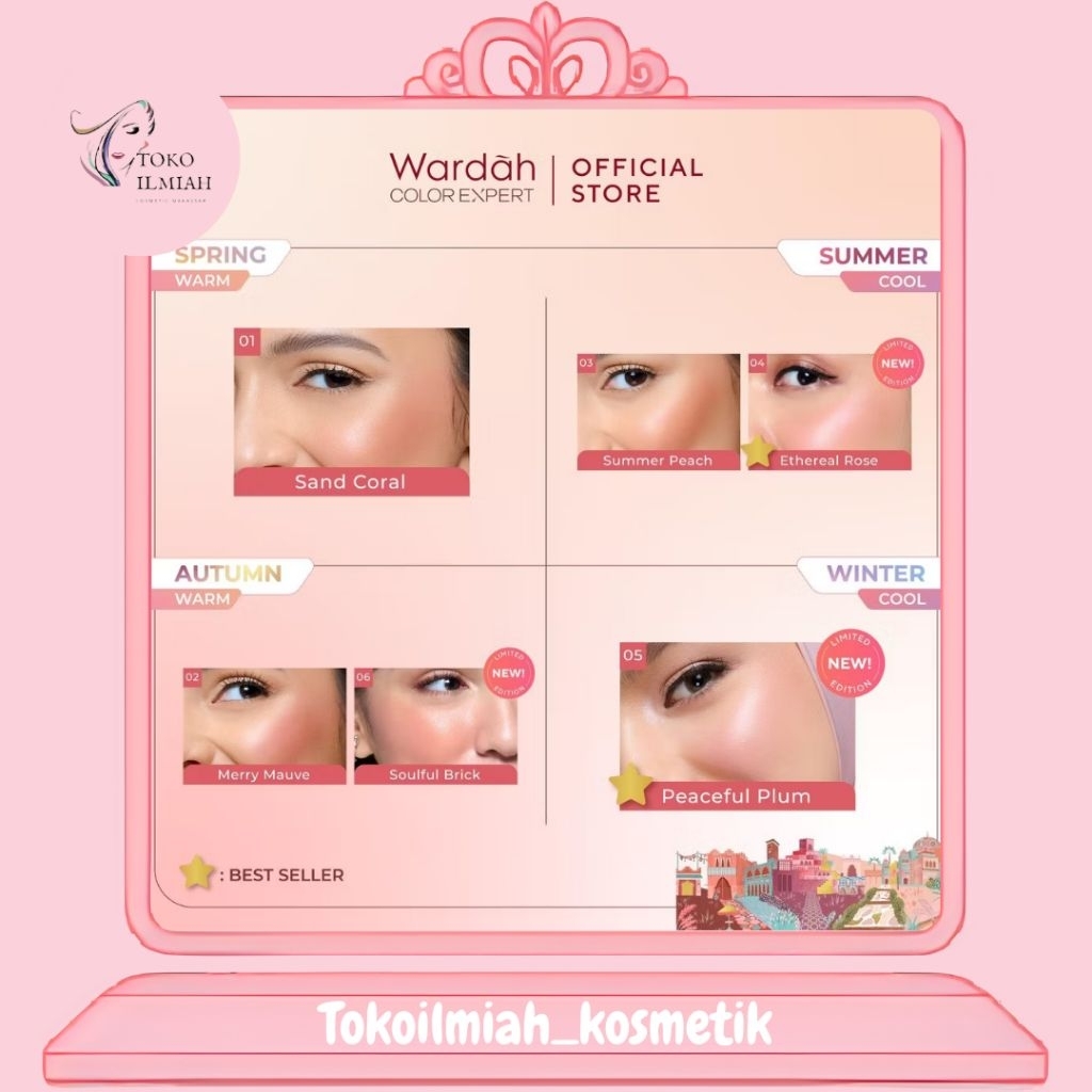 ❤️ Toko Ilmiah ❤️Wardah Colorfit Cream Blush 3 g Original Toko Ilmiah Makassar