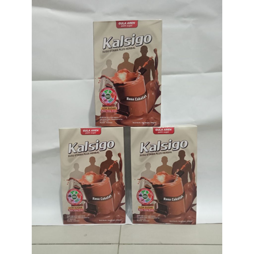 

promoo!!! (paket 3 kotak) kalsigo New susu kambing etawa rasa Coklat