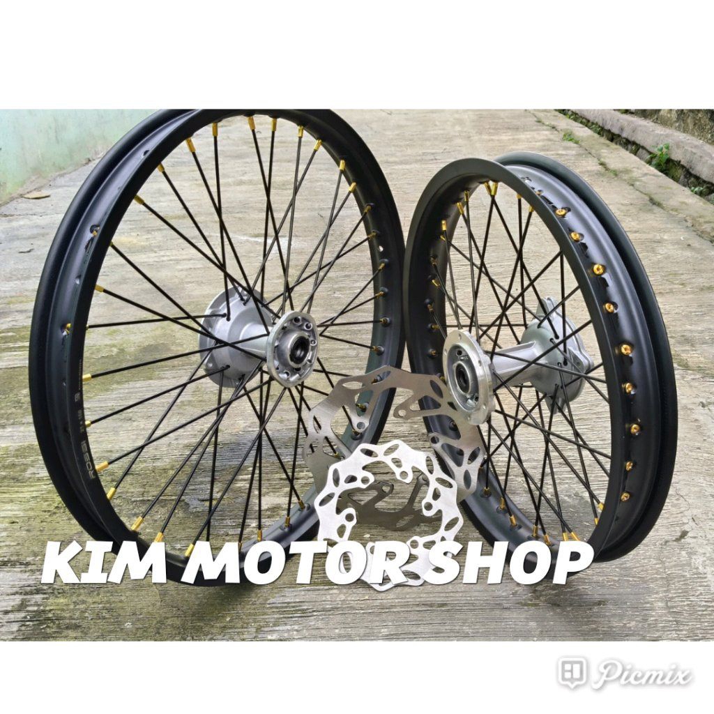 Velg Klx 18-21 Dan 16-19 Tromol Ori Mdl Paket Siap Pakai Saja. Klx D Tracker 150