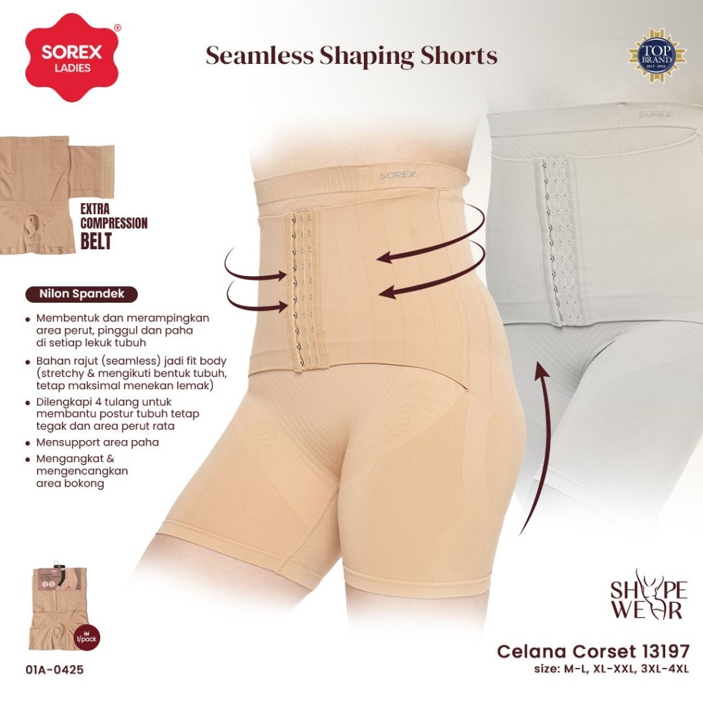 Celana Korset sorex 13197 double kait pelangsing perut