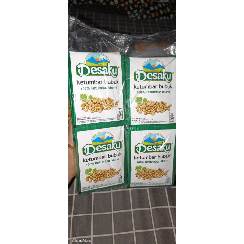 

Ketumbar Bubuk Desaku Bumbu Dapur 12pcs Kemasan Renceng