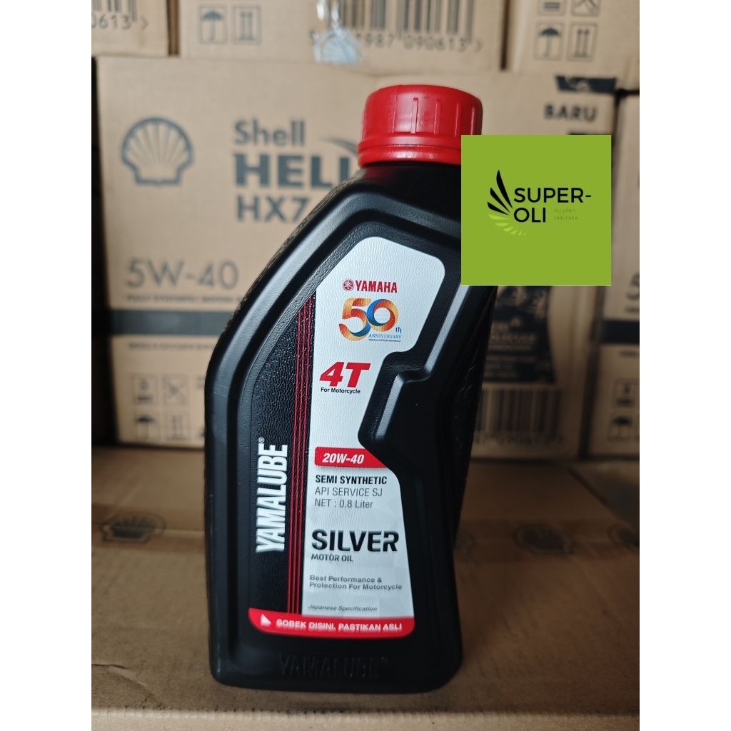Oli Motor YAMALUBE SILVER 4t Oli motor 4tak bebek Asli ORI Yamaha 800ml 800 ml 0.8L 0.8 Liter