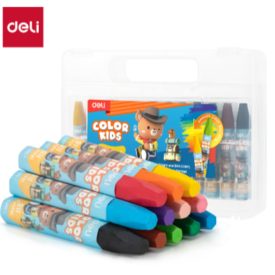 

Deli Crayon / Oil Pastel Plastik Pack 12 Warna - C20104